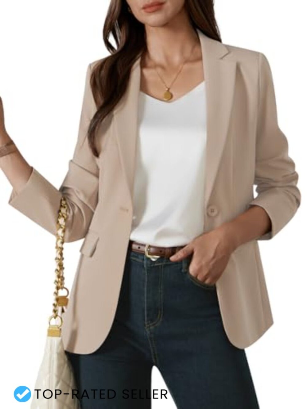 Womens Blazer Long Sleeve Business Office Suit Jacket